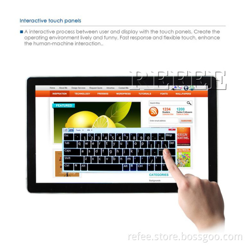 Refee HDMI, RJ45, SD slot and USB port/ Android( Wi-Fi),26inch lcd advertising display